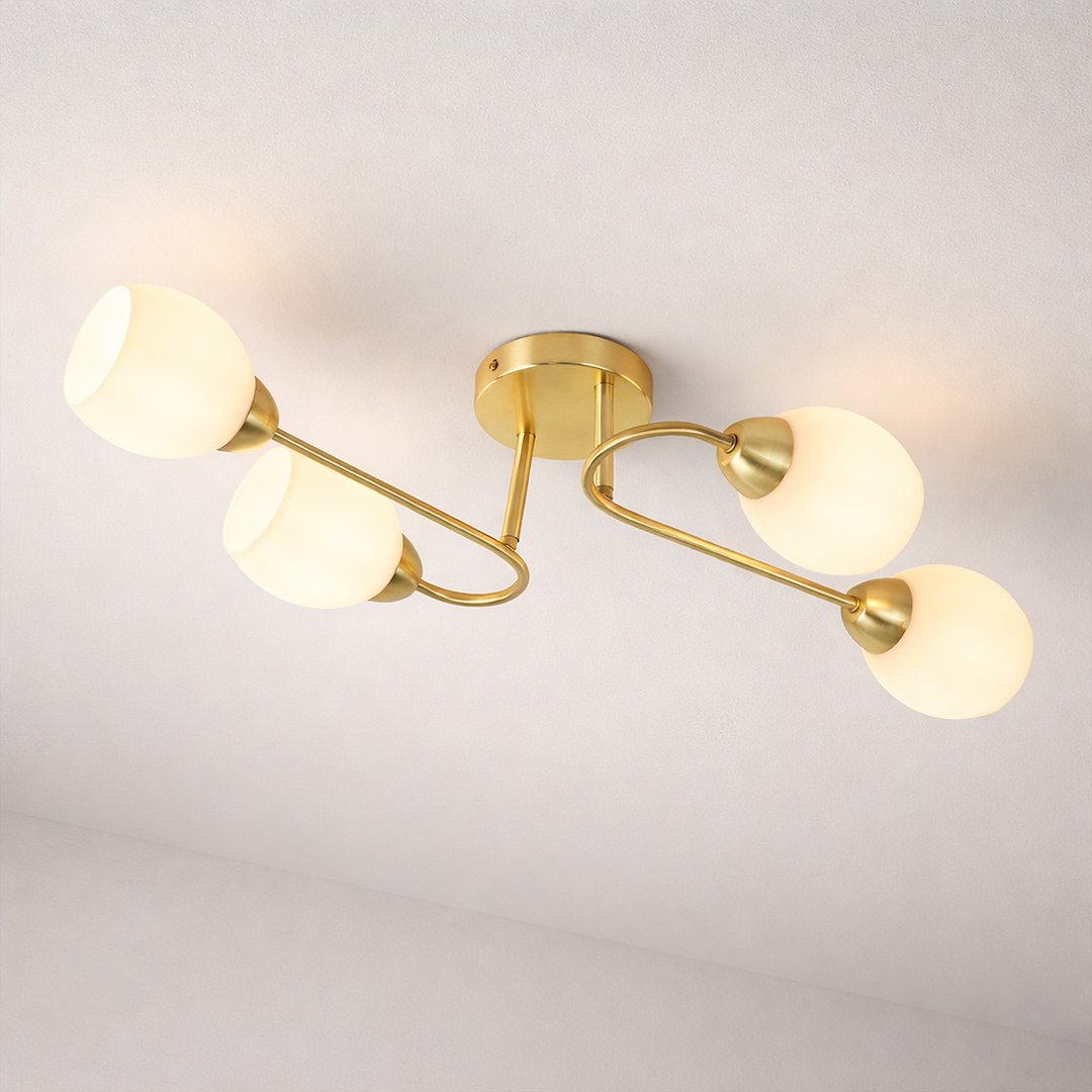 Lampa sufitowa KING 4xE27 Złoty