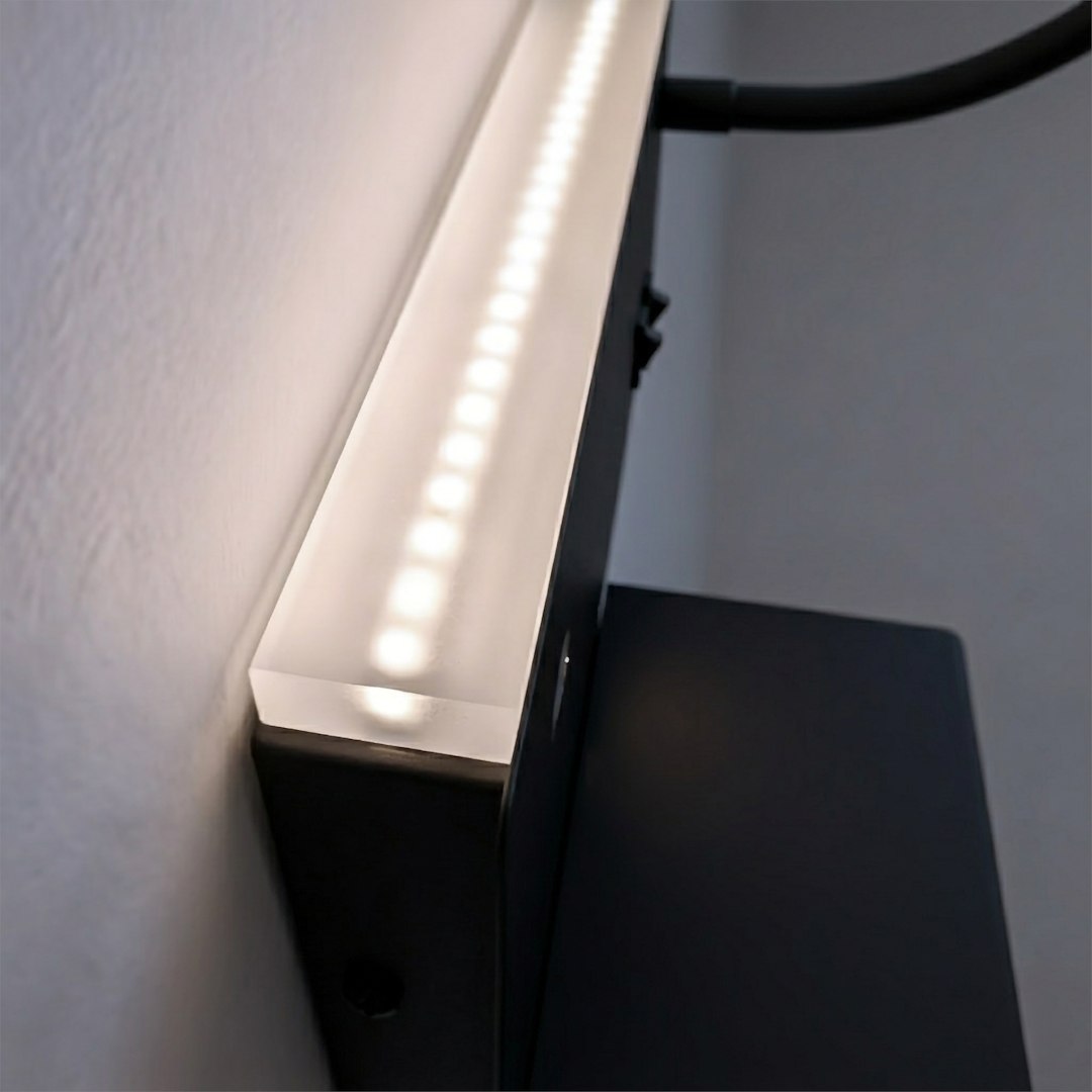 Lampa nocna z półką Shelf Led 4W+5W+2W prawa Czarny - obrazek 8
