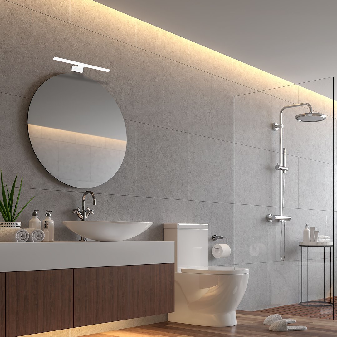 Kinkiet Shine Biały z ramką 30cm 7W LED - obrazek 4