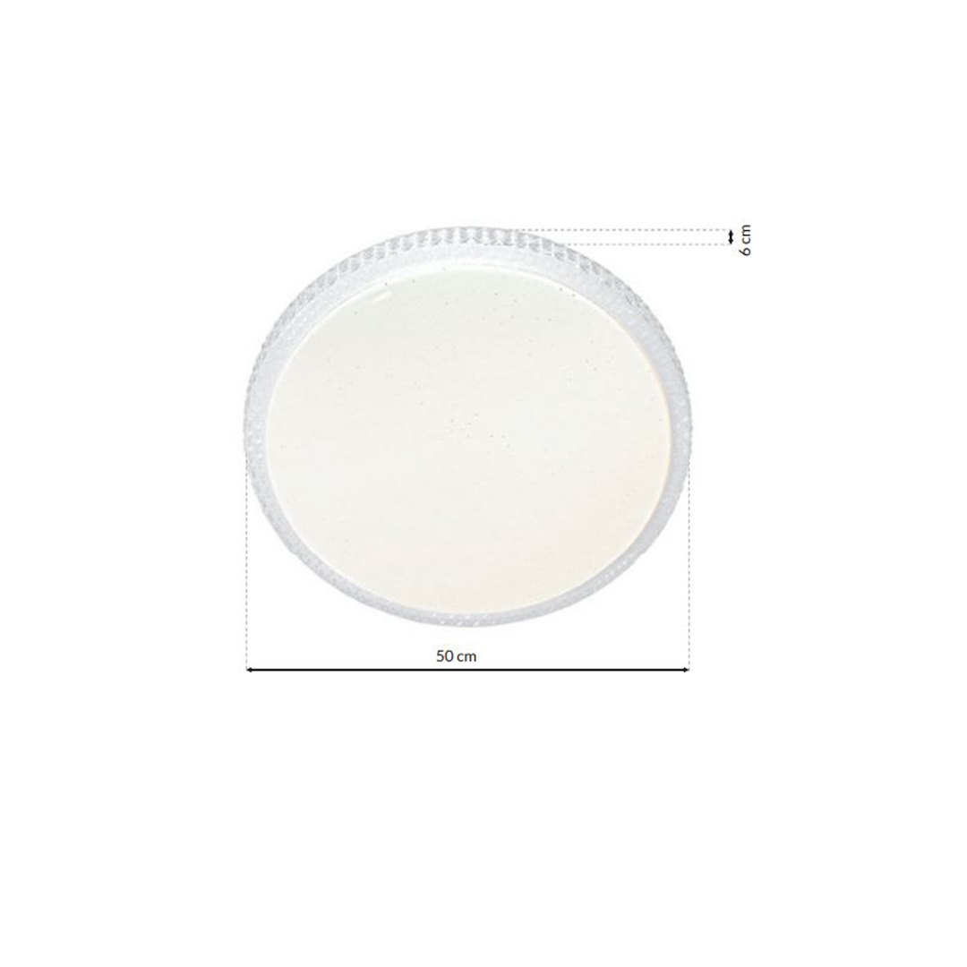 Plafon CRUZ 66W LED Ø500mm Ściemnialny+ Pilot - obrazek 6
