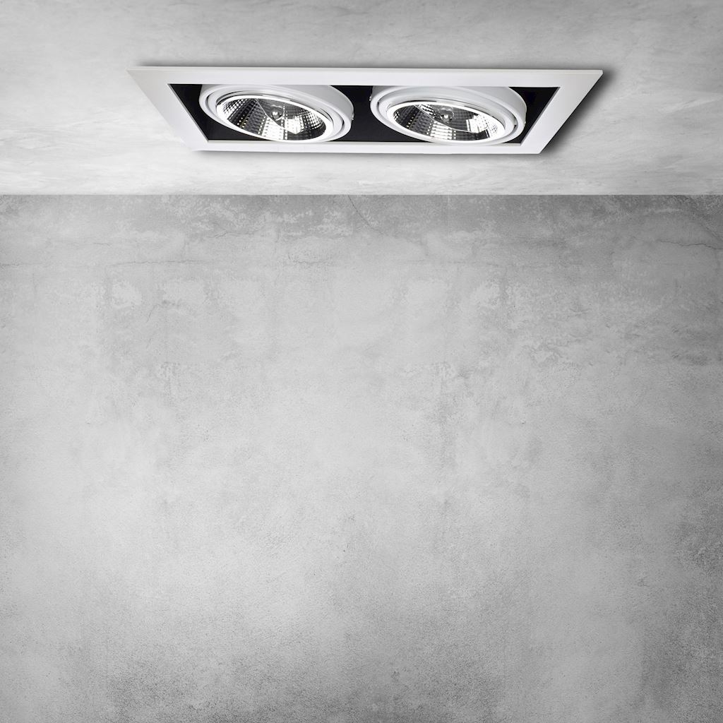 Oprawa Podtynkowa Plaza 2xGU10 AR111 Biały - obrazek 6
