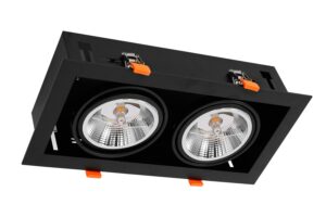 Oprawa Podtynkowa Plaza 2xGU10 AR111 Czarny