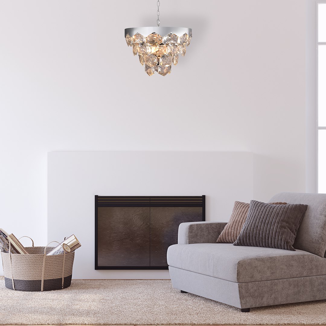 Żyrandol GRACE CHROME 6xE14 - obrazek 6