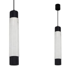 Lampa wisząca Marble Biały / Czarny 1xGU10