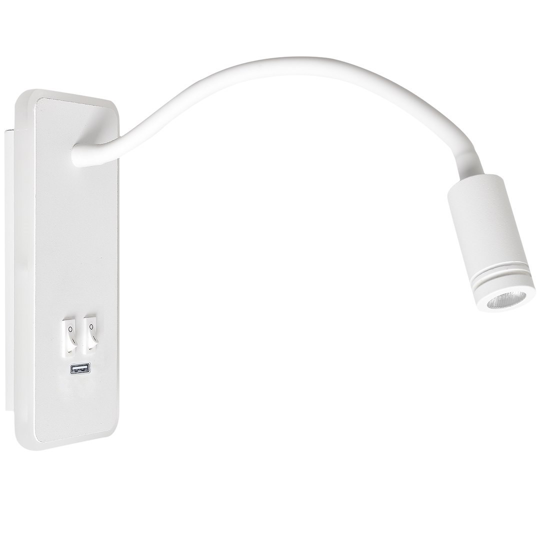 Lampka nocna Base 8W+2W Biały - obrazek 2