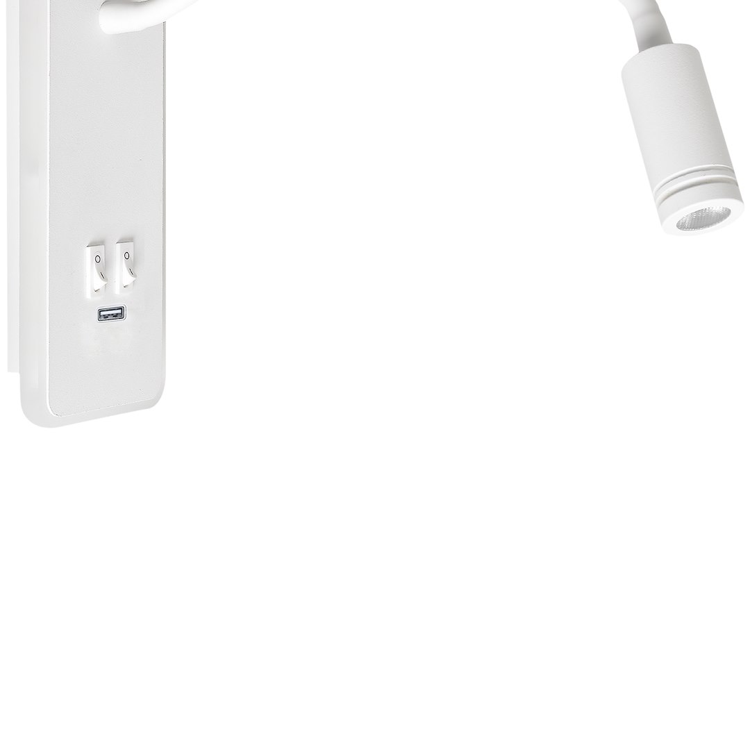 Lampka nocna Base 8W+2W Biały - obrazek 3