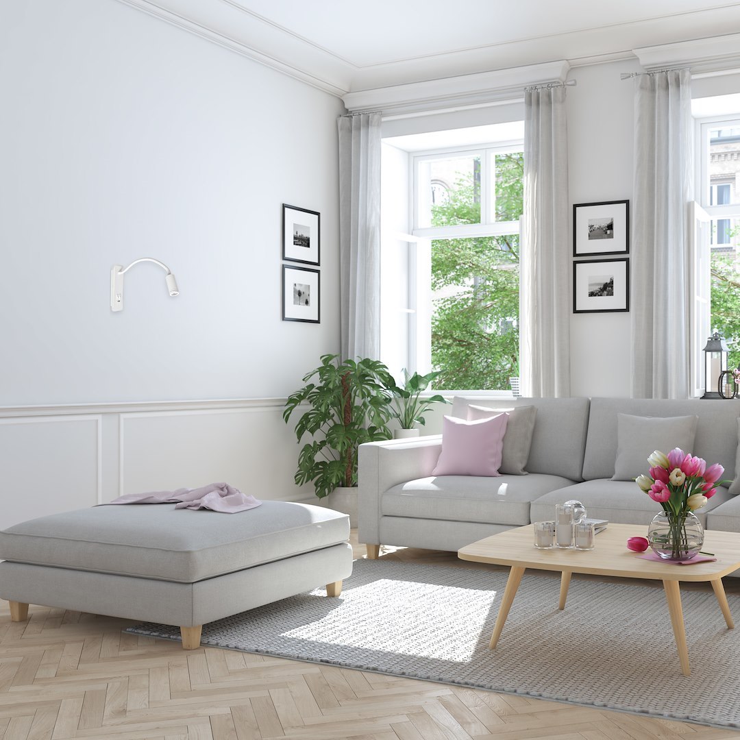 Lampka nocna Base 8W+2W Biały - obrazek 6