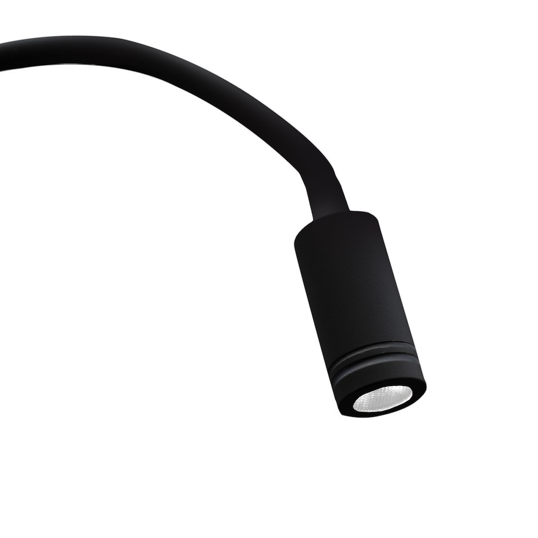 Lampka nocna BASE 8W+2W BLACK - obrazek 6