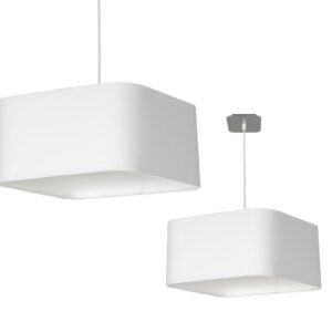 Lampa wisząca Napoli Biały / Chrom 1xE27