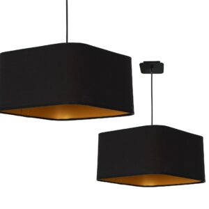Lampa wisząca NAPOLI BLACK/GOLD 1xE27