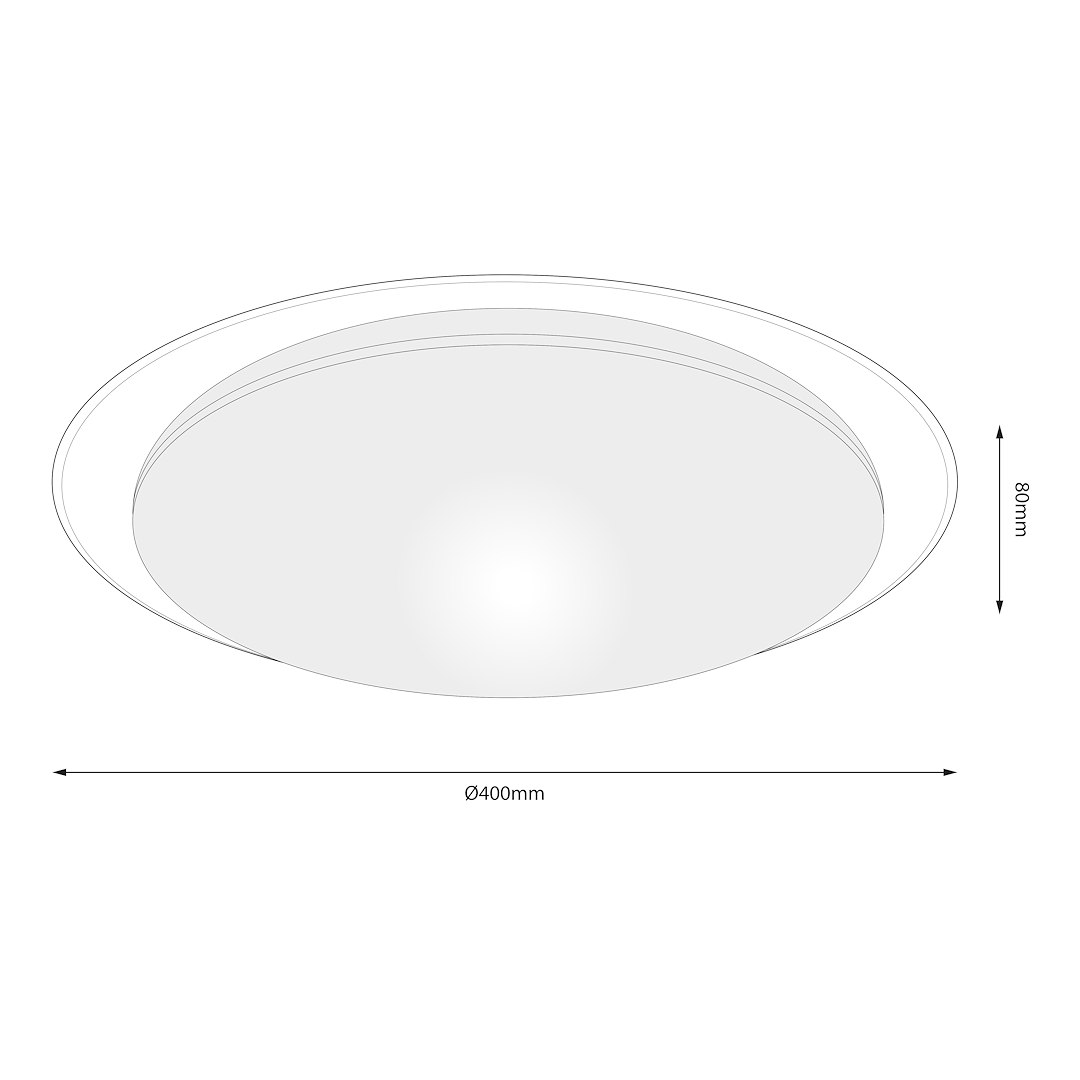 Plafon SONIC 24W LED Ø400 mm - obrazek 8