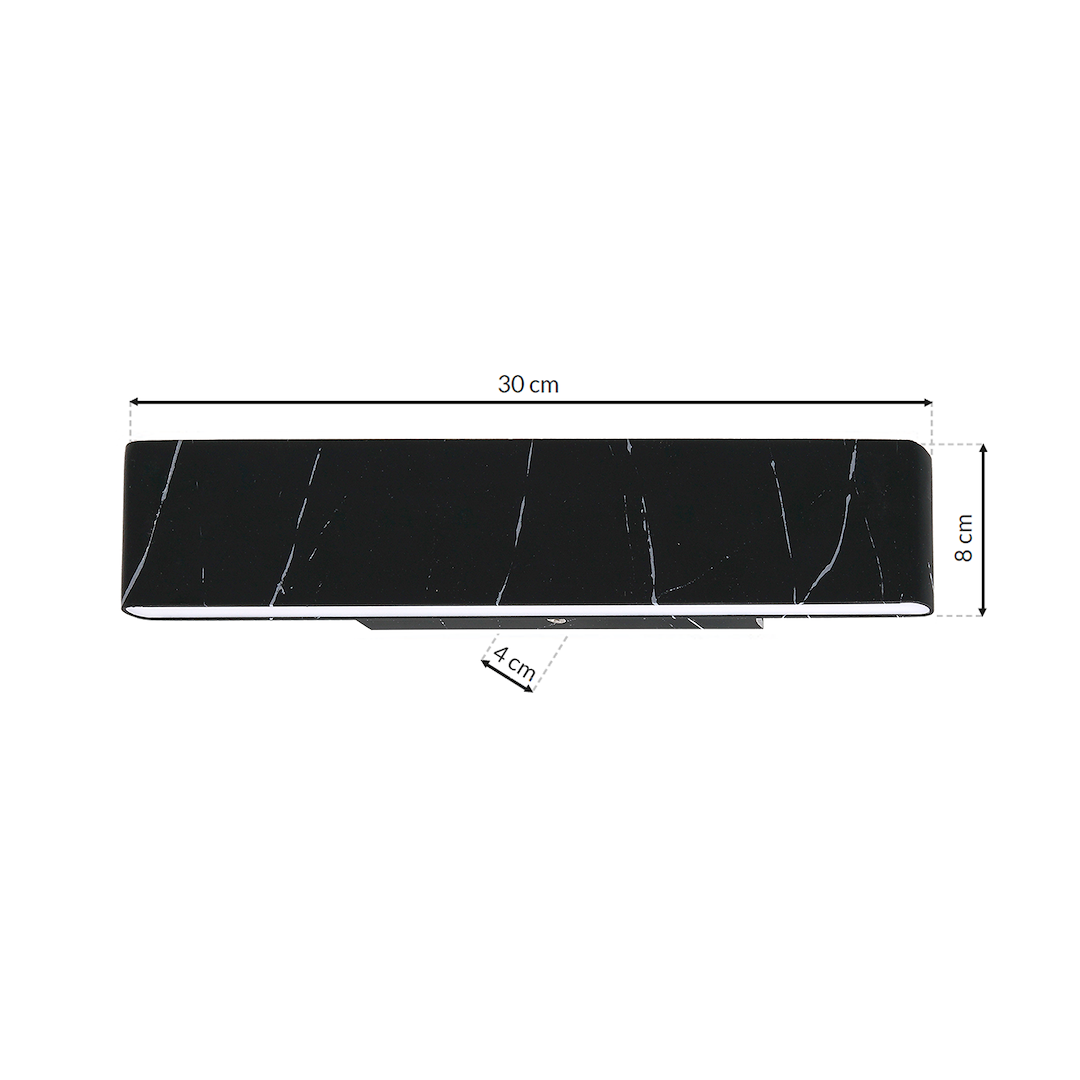 Kinkiet PIERCE BLACK 12W LED - obrazek 7