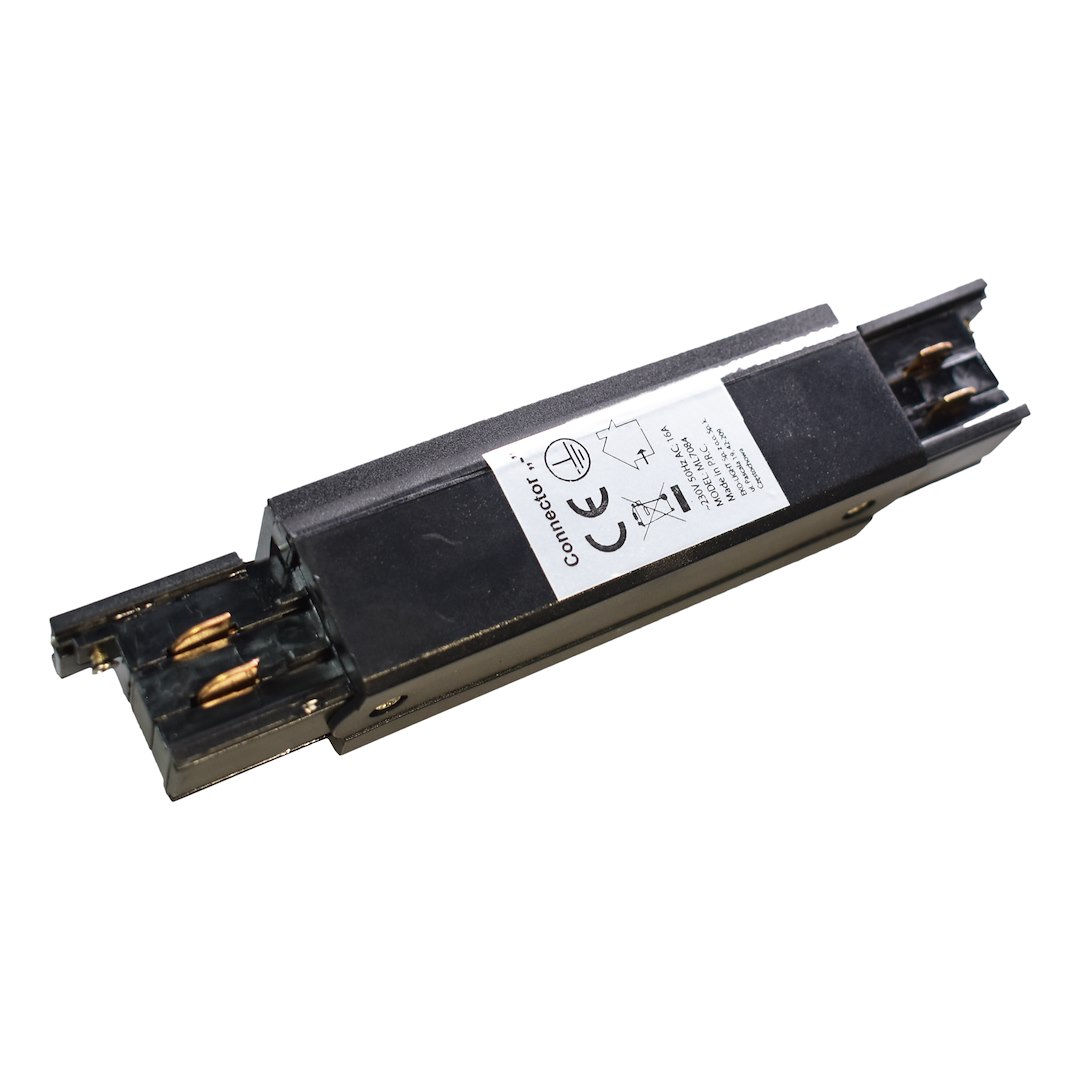 Łącznik Lampy Track Light Czarny 3-obwodowy Typ: Prosty - obrazek 2