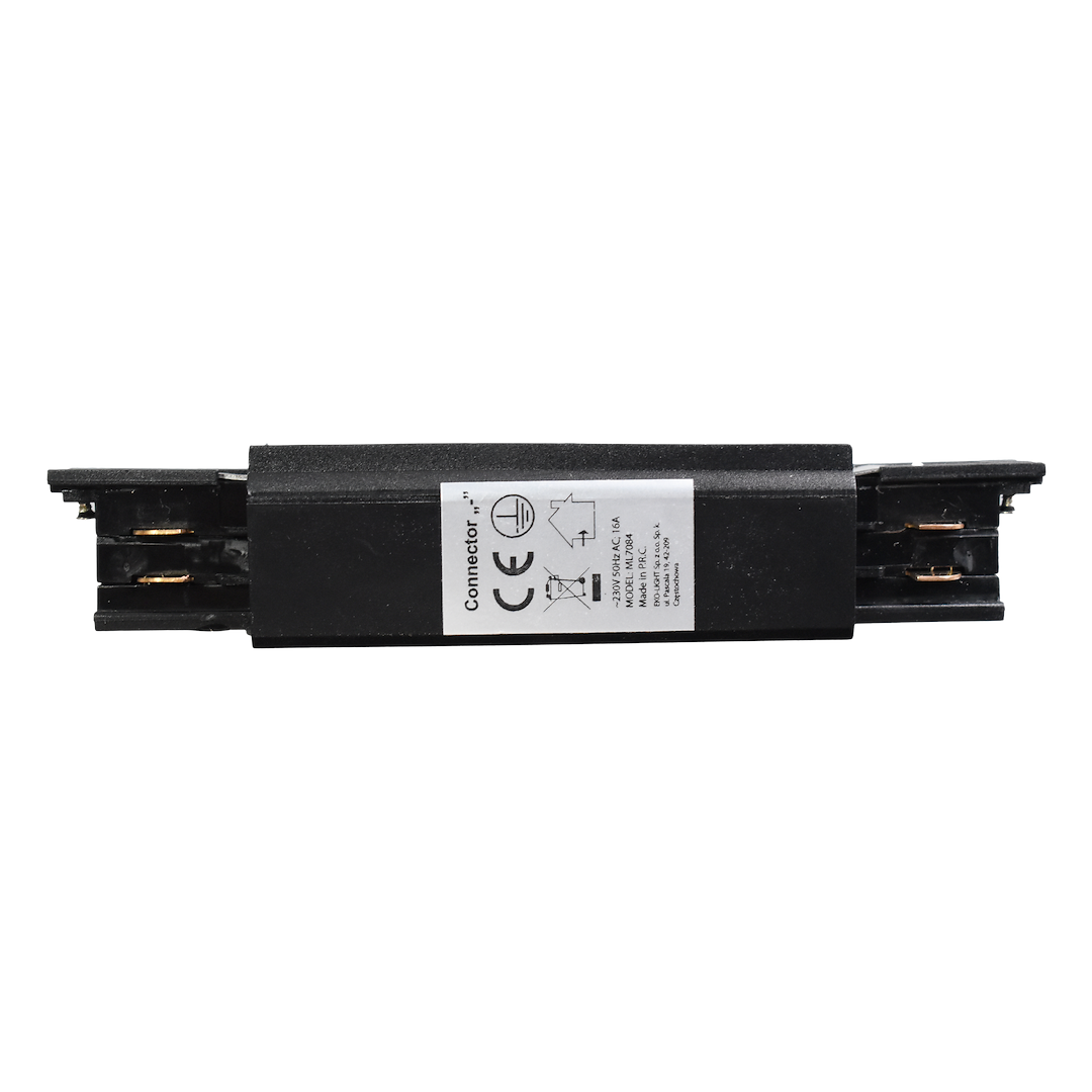 Łącznik Lampy Track Light Czarny 3-obwodowy Typ: Prosty - obrazek 3