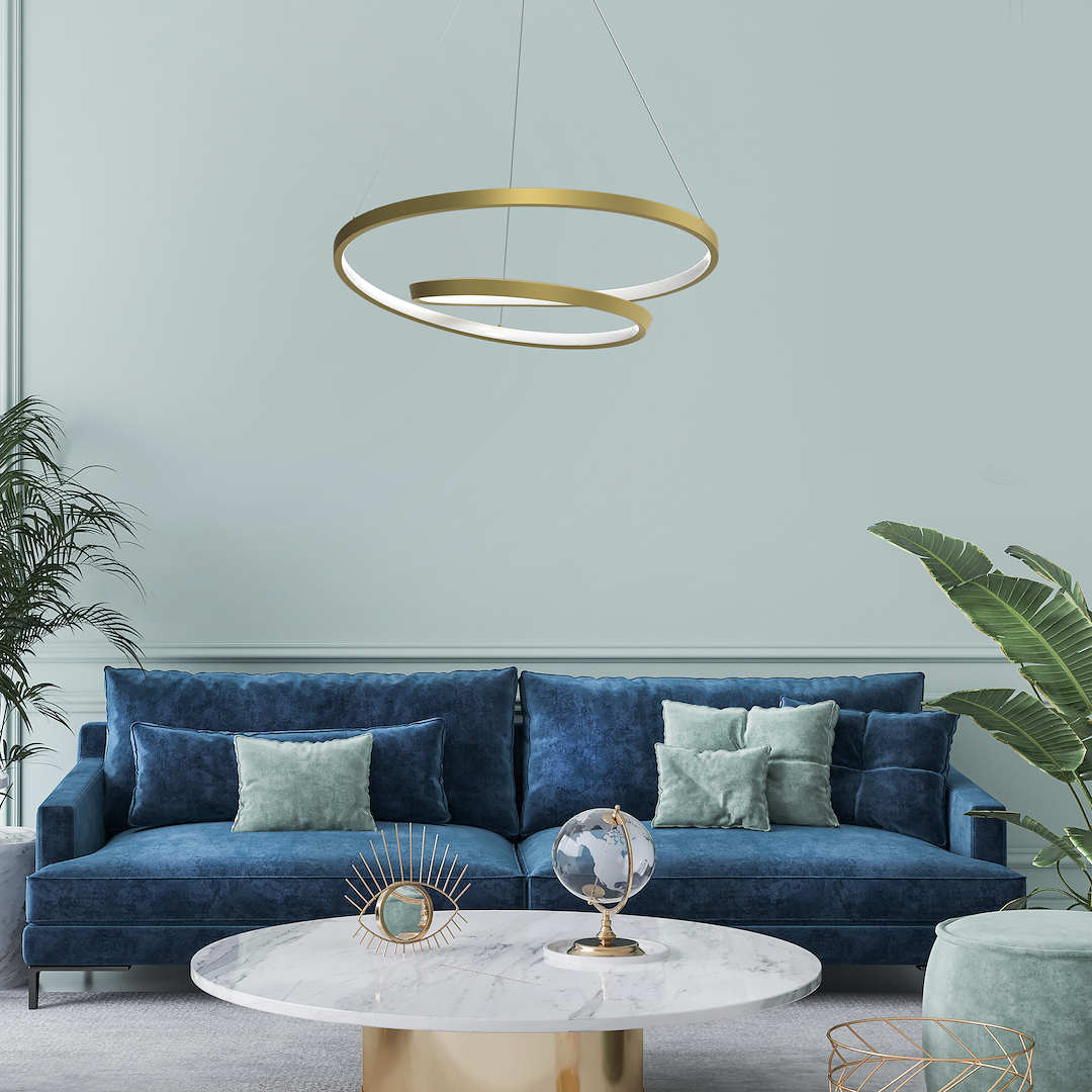 Lampa wisząca LUCERO GOLD 48W LED - obrazek 5