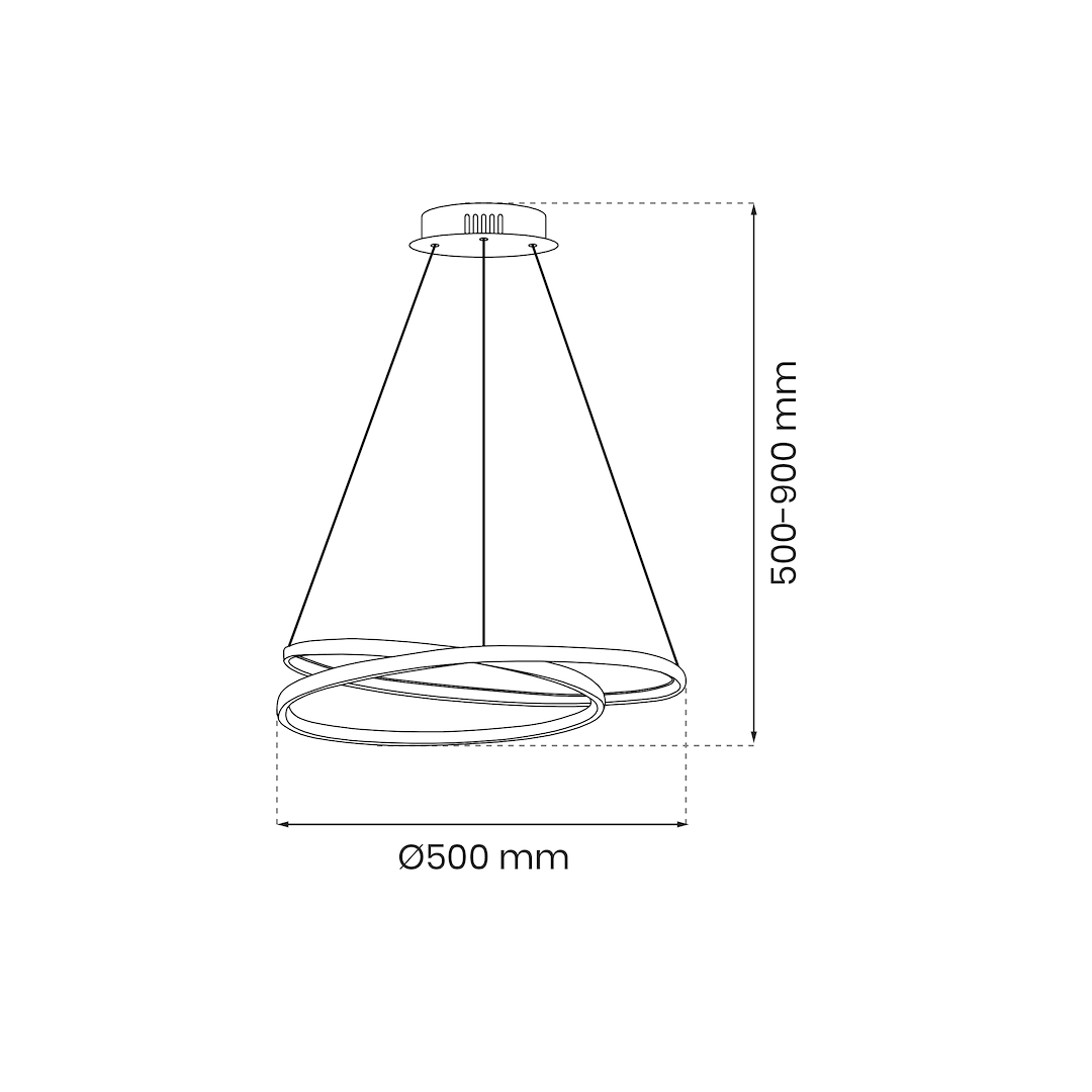 Lampa wisząca LUCERO GOLD 48W LED - obrazek 7