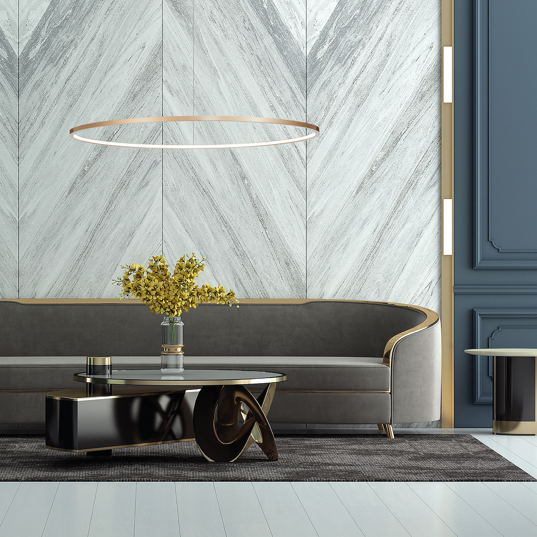 Lampa wisząca Saturno Gold 57W LED - obrazek 3