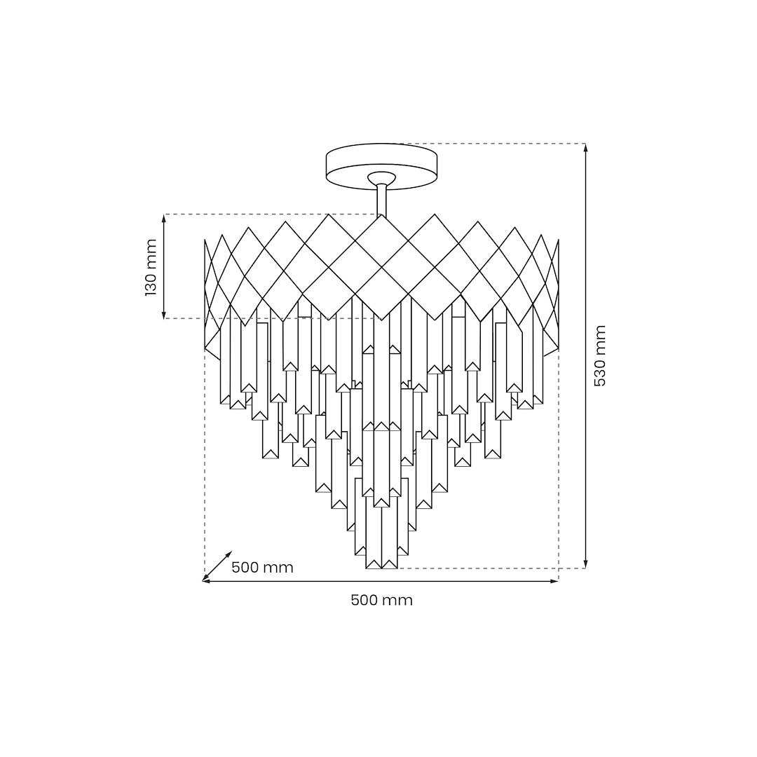 Lampa sufitowa CARISMA CHROME 9xE14 - obrazek 5