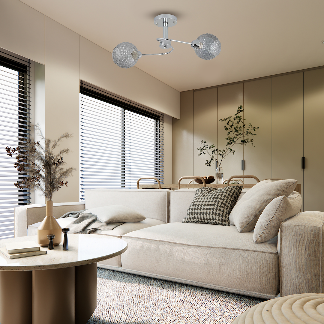 Lampa sufitowa OAKLAND 2xE27 - obrazek 2