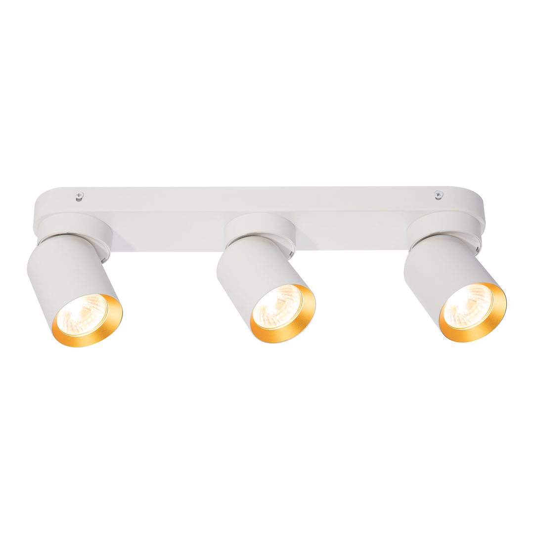 Lampa Sufitowa Andy 3xGU10 Biały + Złoty - obrazek 2