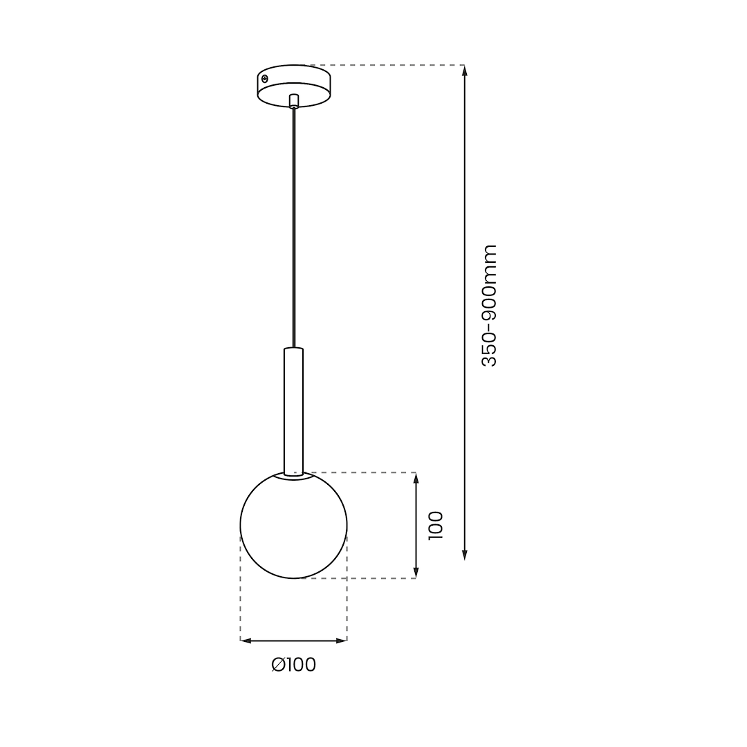 Lampa wisząca PLAY BLACK 1xG9 - obrazek 5