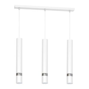 Lampa wisząca Joker Biały / Chrom 3xGU10