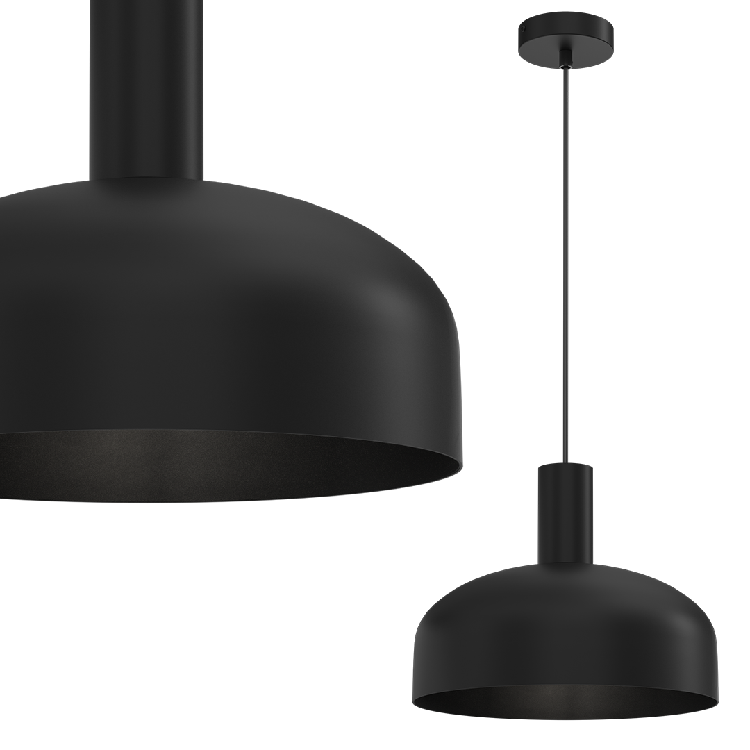 Lampa wisząca VISBY BLACK 1xE27 - obrazek 2