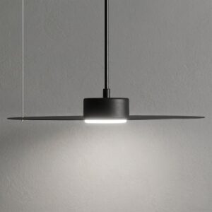 Lampa wisząca PIATTO Czarna 1xGX53 fi 350mm