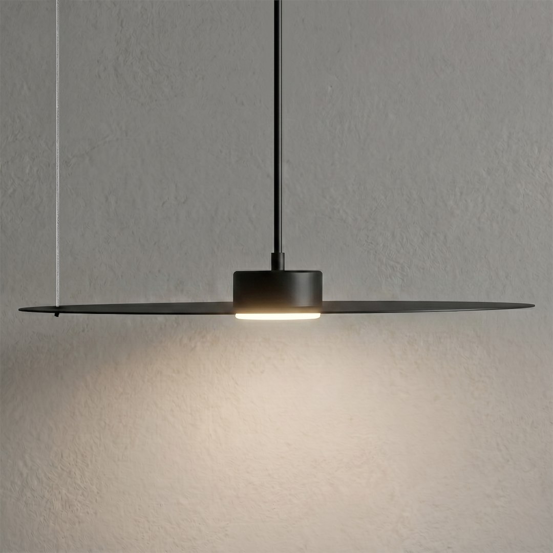 Lampa wisząca PIATTO Czarna 1xGX53 fi 450mm