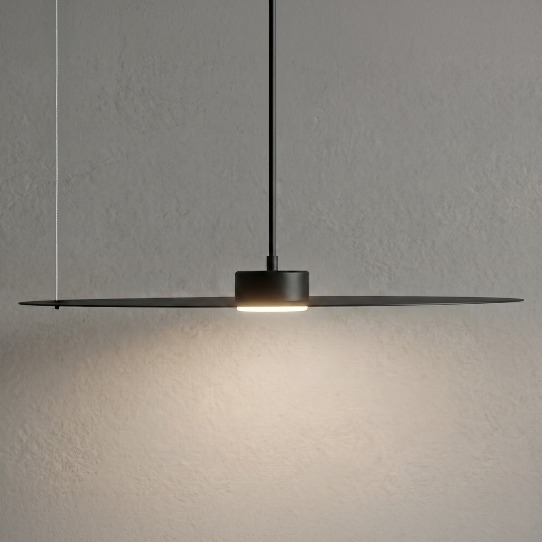 Lampa wisząca PIATTO Czarna 1xGX53 fi 550mm