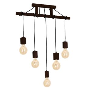 Lampa Wisząca JACK 5xE27 Orzech
