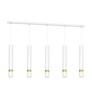 Lampa wisząca Joker 5xGU10 Biały/Złoty