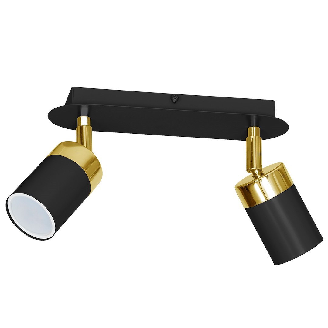 Lampa sufitowa JOKER BLACK/GOLD 2xGU10 - obrazek 2