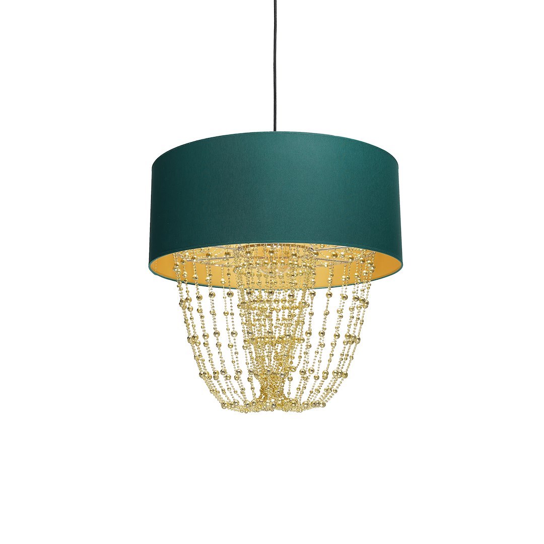 Lampa wisząca ALMERIA GREEN/GOLD 1xE27 - obrazek 3