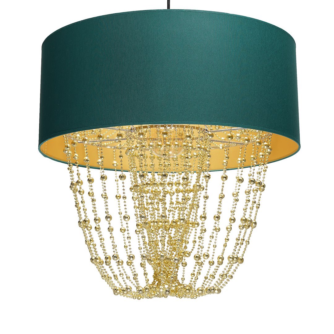 Lampa wisząca ALMERIA GREEN/GOLD 1xE27 - obrazek 4