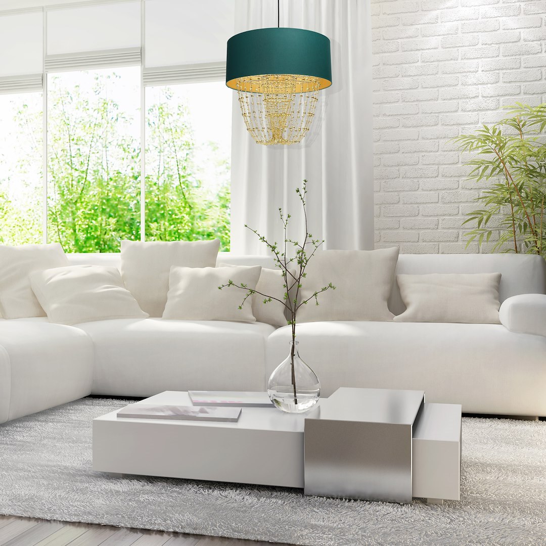Lampa wisząca ALMERIA GREEN/GOLD 1xE27 - obrazek 6