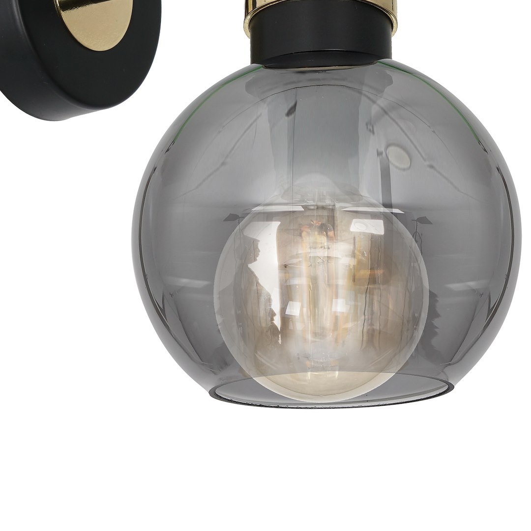 Kinkiet OMEGA BLACK/GOLD 1xE27 - obrazek 4