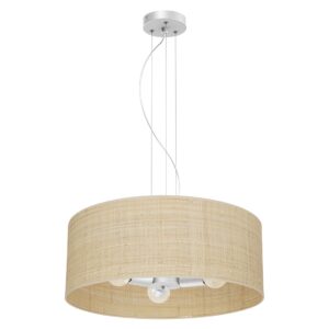 Lampa wisząca Marshall Biały/Rattan 3xE27
