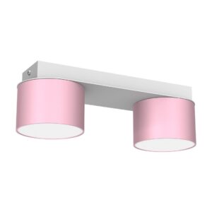 Lampa sufitowa Dixie 2xGX53 Różowy/Biały