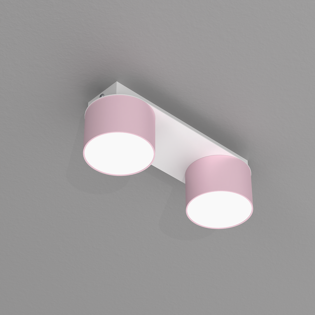 Lampa sufitowa Dixie 2xGX53 Różowy/Biały - obrazek 6