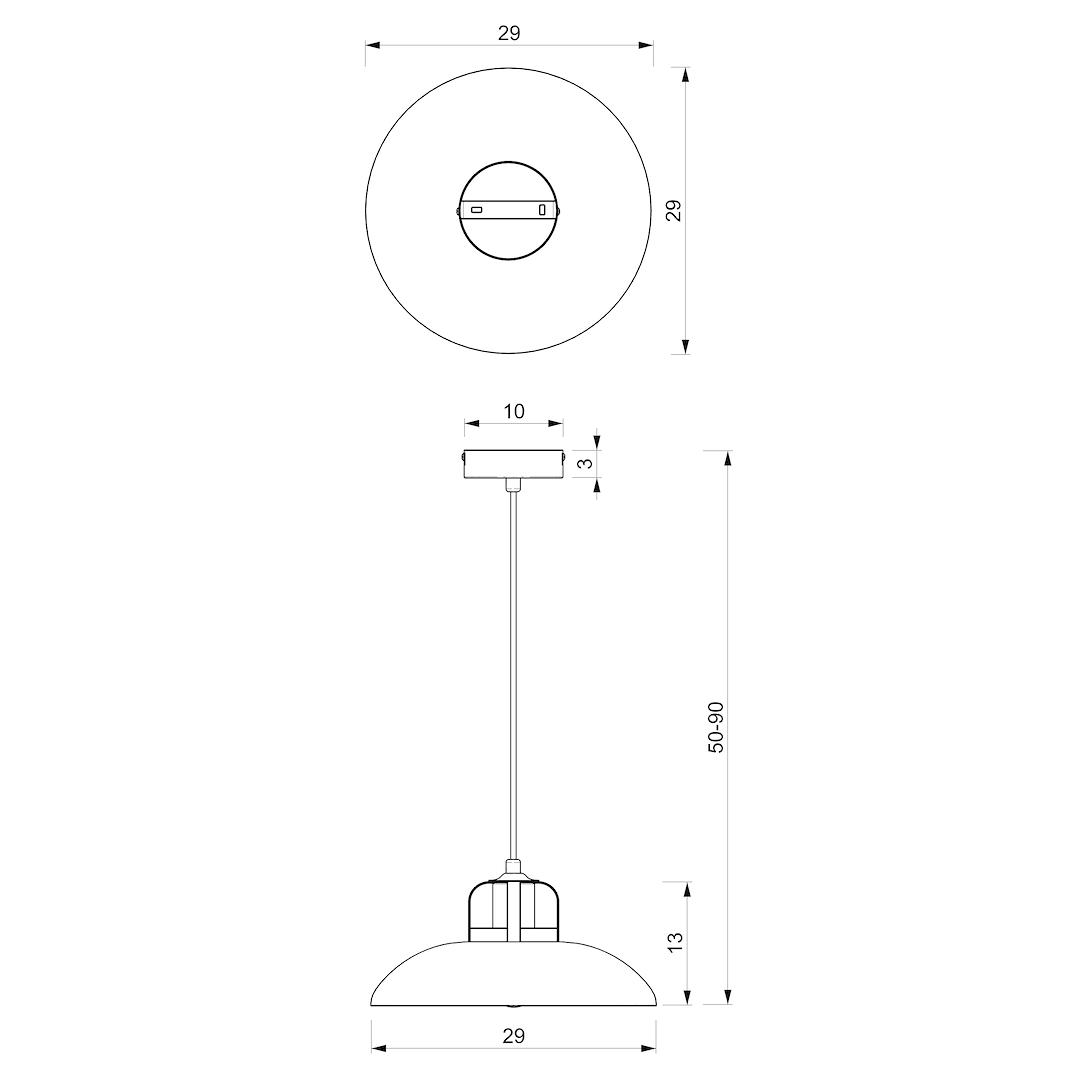 Lampa wisząca Felix 1xE27 Biały/Złoty - obrazek 4