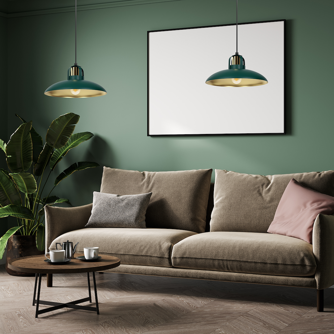 Lampa wisząca FELIX GREEN/GOLD 1xE27 - obrazek 3
