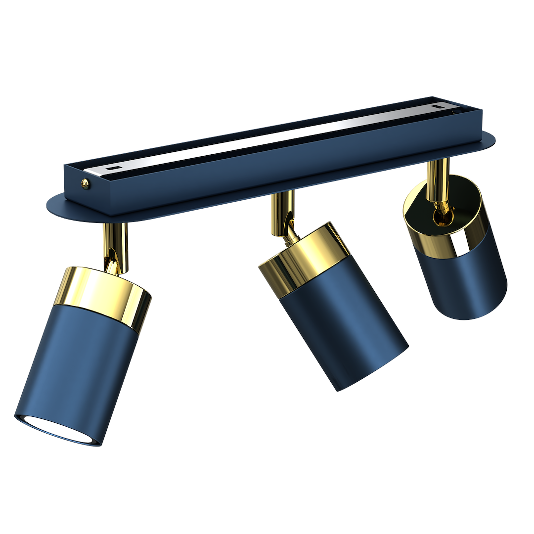 Lampa sufitowa JOKER NAVY BLUE/GOLD 3xGU10 - obrazek 6