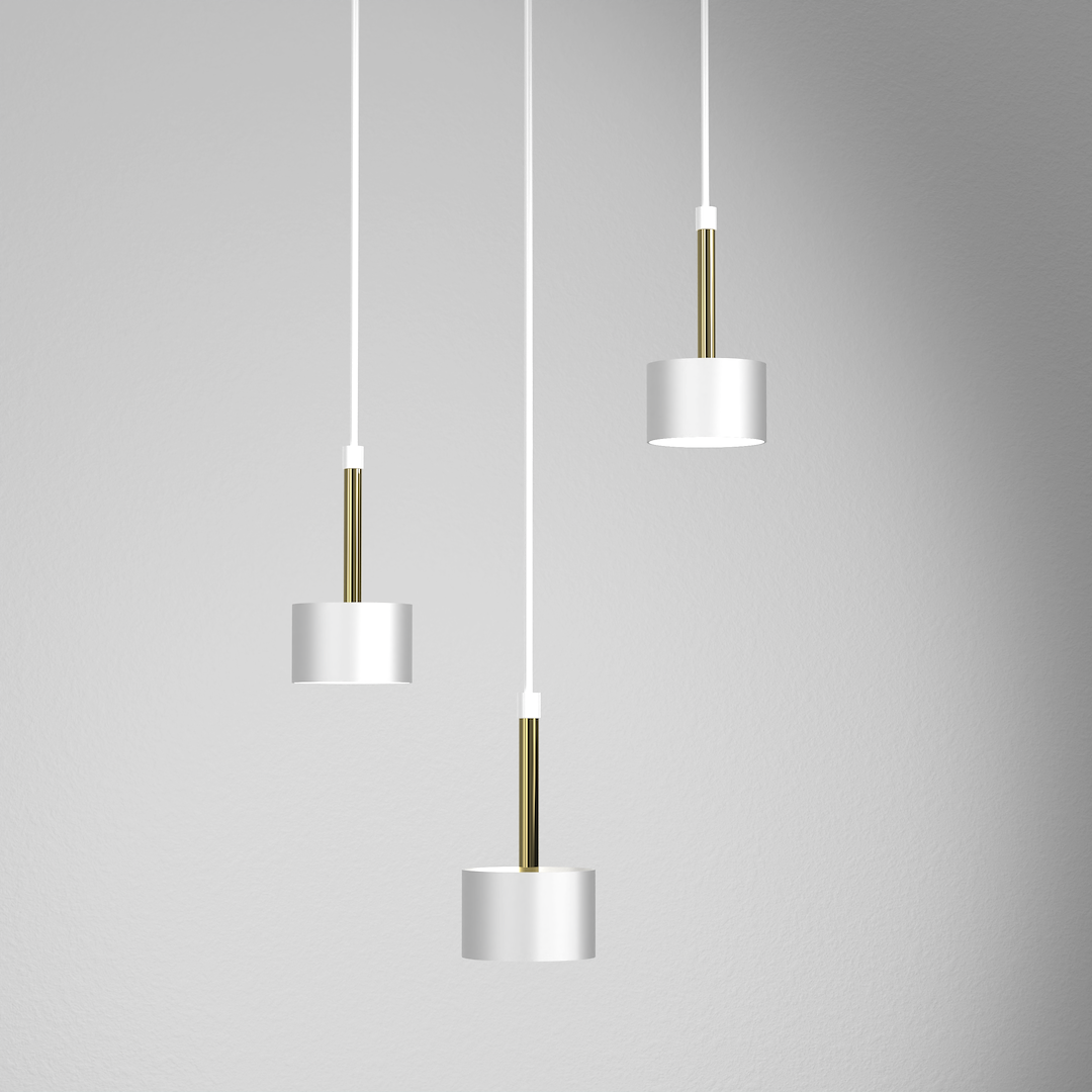 Lampa wisząca Arena 3xGX53 Biały/Złoty - obrazek 2