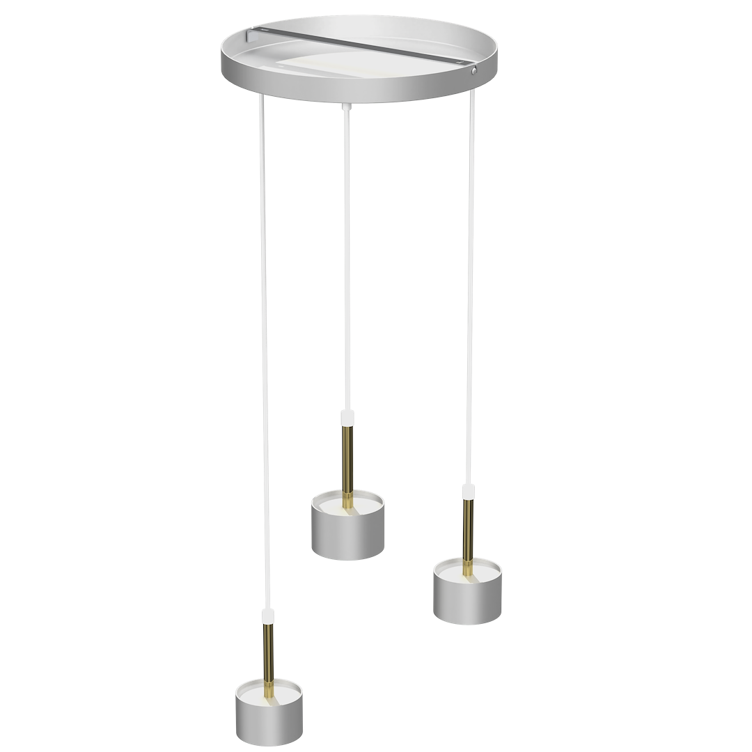 Lampa wisząca Arena 3xGX53 Biały/Złoty - obrazek 7