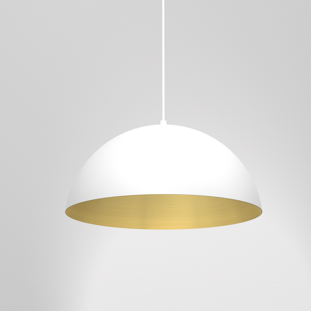Lampa wisząca Beta 1xE27 35cm Biały/Złoty - obrazek 3