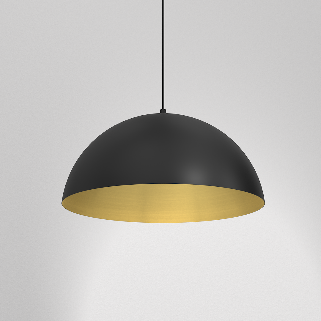 Lampa wisząca BETA BLACK/GOLD 1xE27 45cm - obrazek 3