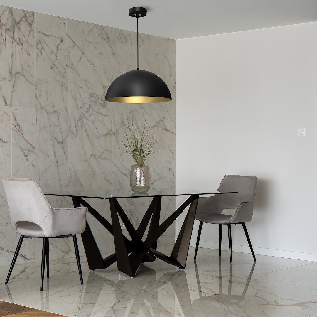 Lampa wisząca BETA BLACK/GOLD 1xE27 45cm - obrazek 5