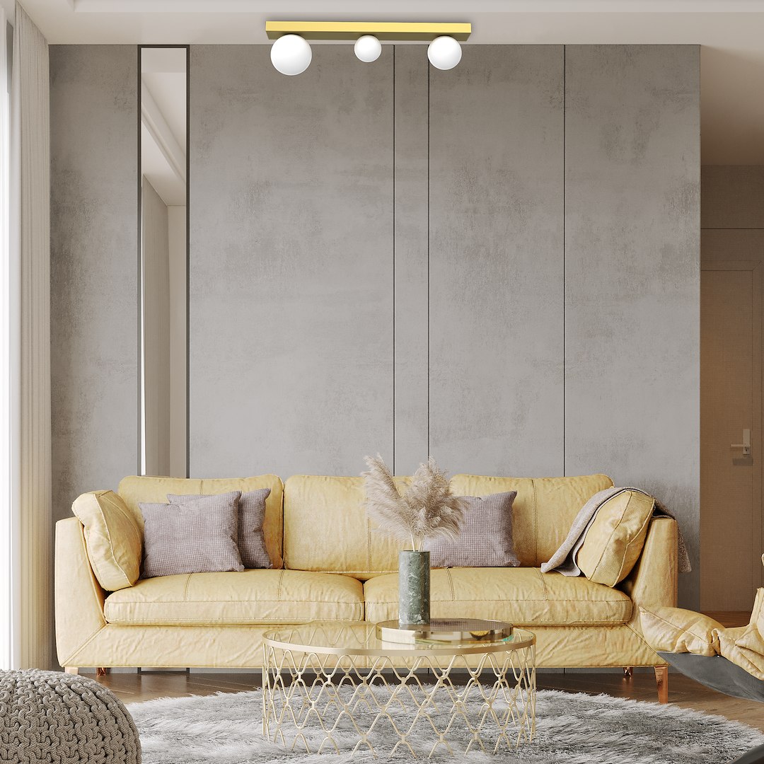 Lampa sufitowa BIBIONE GOLD 3xG9 - obrazek 5