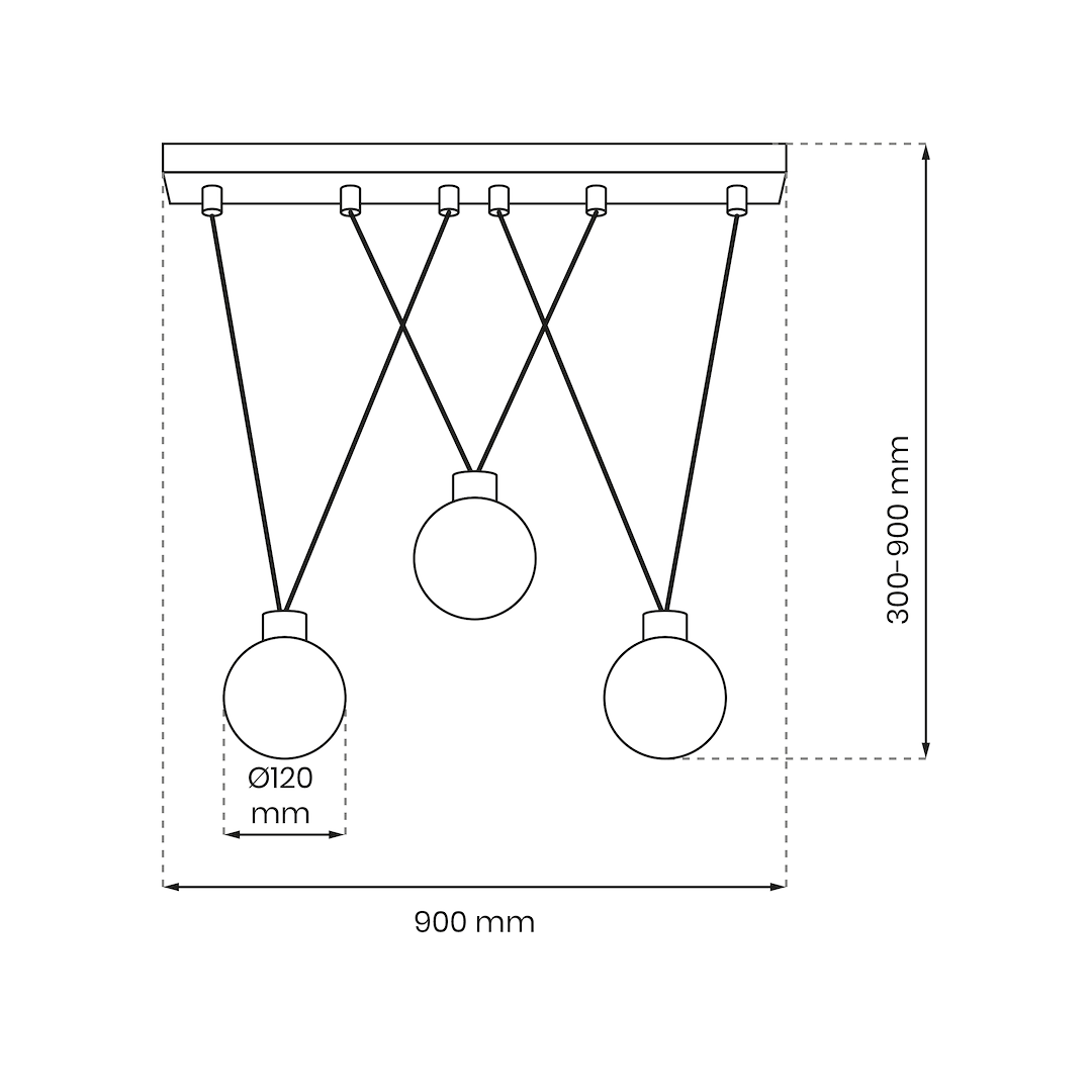 Lampa wisząca CAPRI 3xG9 - obrazek 5